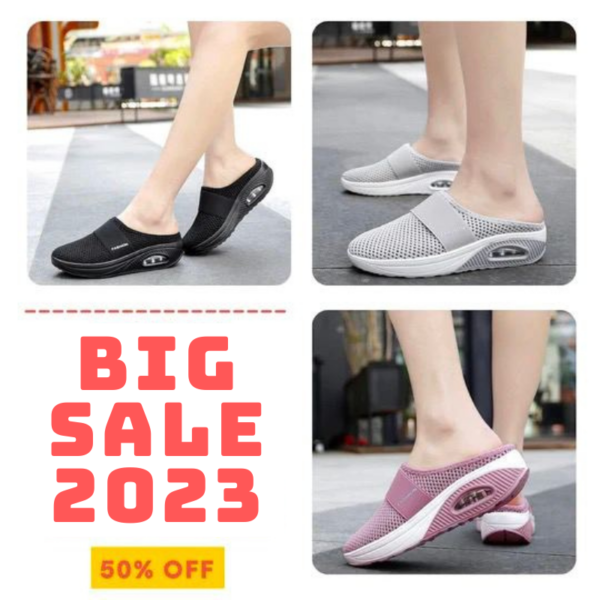 #1 SUMMER TREND 2023 - Air Cushion Slip-On Walking Shoes Orthopedic Diabetic Walking Shoes