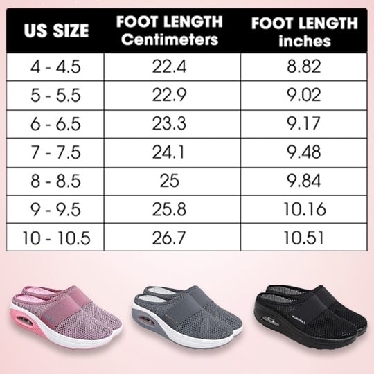 #1 SUMMER TREND 2023 - Air Cushion Slip-On Walking Shoes Orthopedic Diabetic Walking Shoes