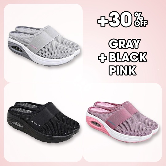 (#1 SUMMER TREND 2023) Air Cushion Slip-On Walking Shoes Orthopedic Diabetic Walking Shoes