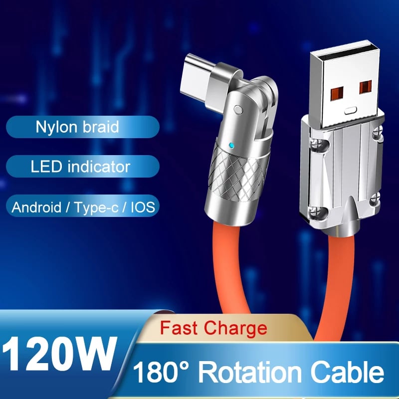 180Â° Rotating Fast Charge Cable