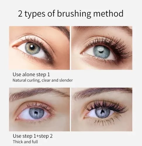 2 in 1 Curl Long Lasting Waterproof Mascara