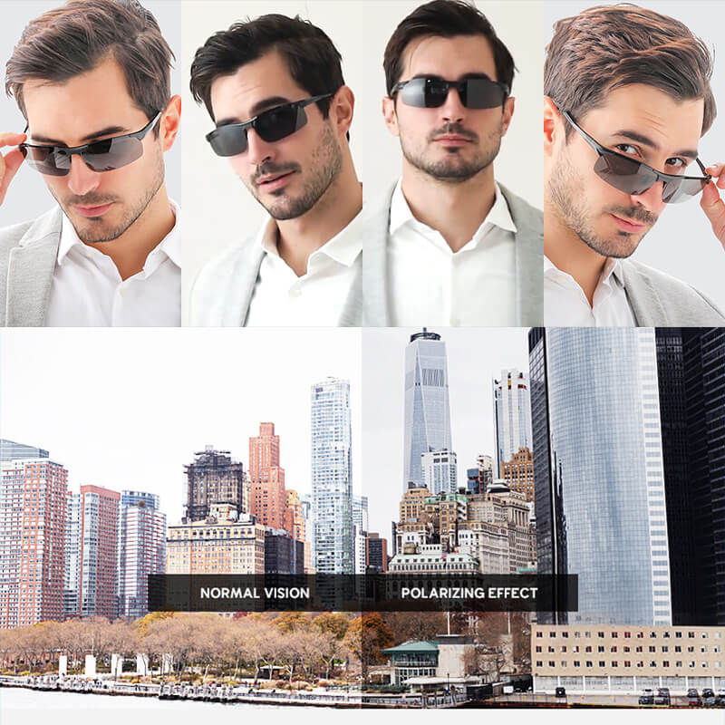 2022 Men’s Photochromic Sunglasses with Anti-glare Polarized Lens