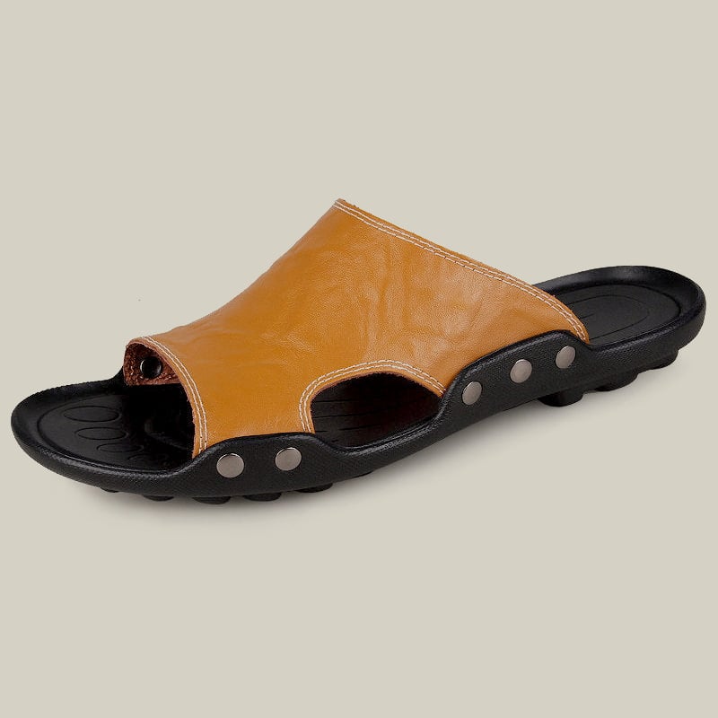 2023 Ladies Beach Leather Sandal Slippers