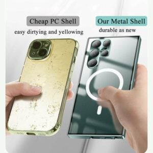 2023 New Streamer Frosted Magic Shield Metal Shell for Samsung S23/S22/S21