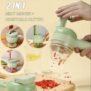 4 In 1 Handheld Electric Vegetable Cutter Set