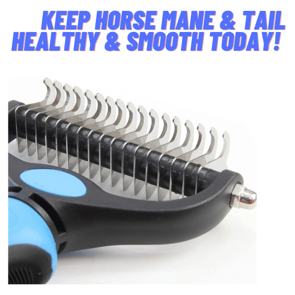 (45% OFF-Last 2 Days Promotion) Equine Care Mane & Tail Grooming Rake