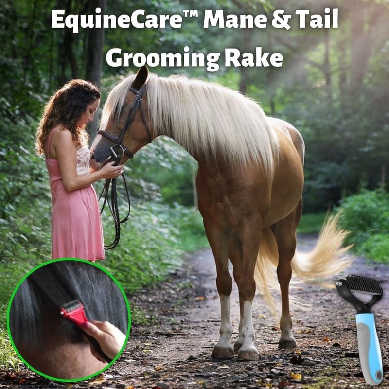 (45% OFF-Last 2 Days Promotion) Equine Care Mane & Tail Grooming Rake