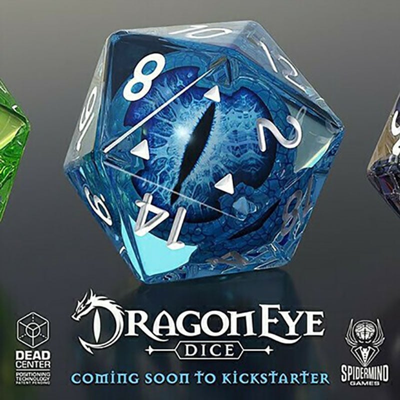 48% OFF - Lifelike Green Dragon Eye Dice Set