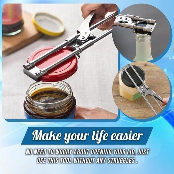 49% OFF - Adjustable Multifunctional Stainless Steel Can Opener