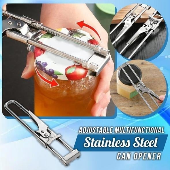 49% OFF - Adjustable Multifunctional Stainless Steel Can Opener