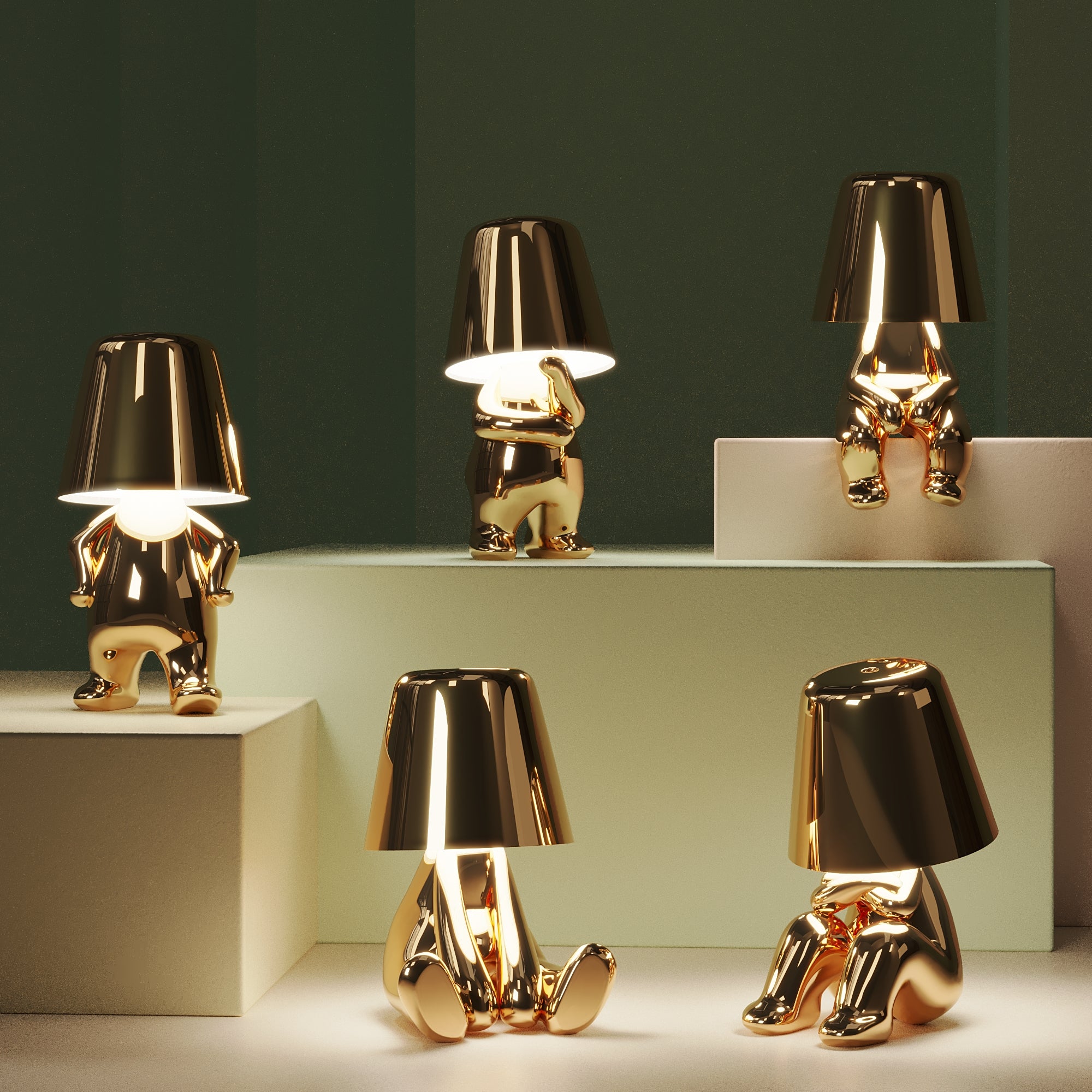 5 Brothers Gold - Cordless Lamp Collection