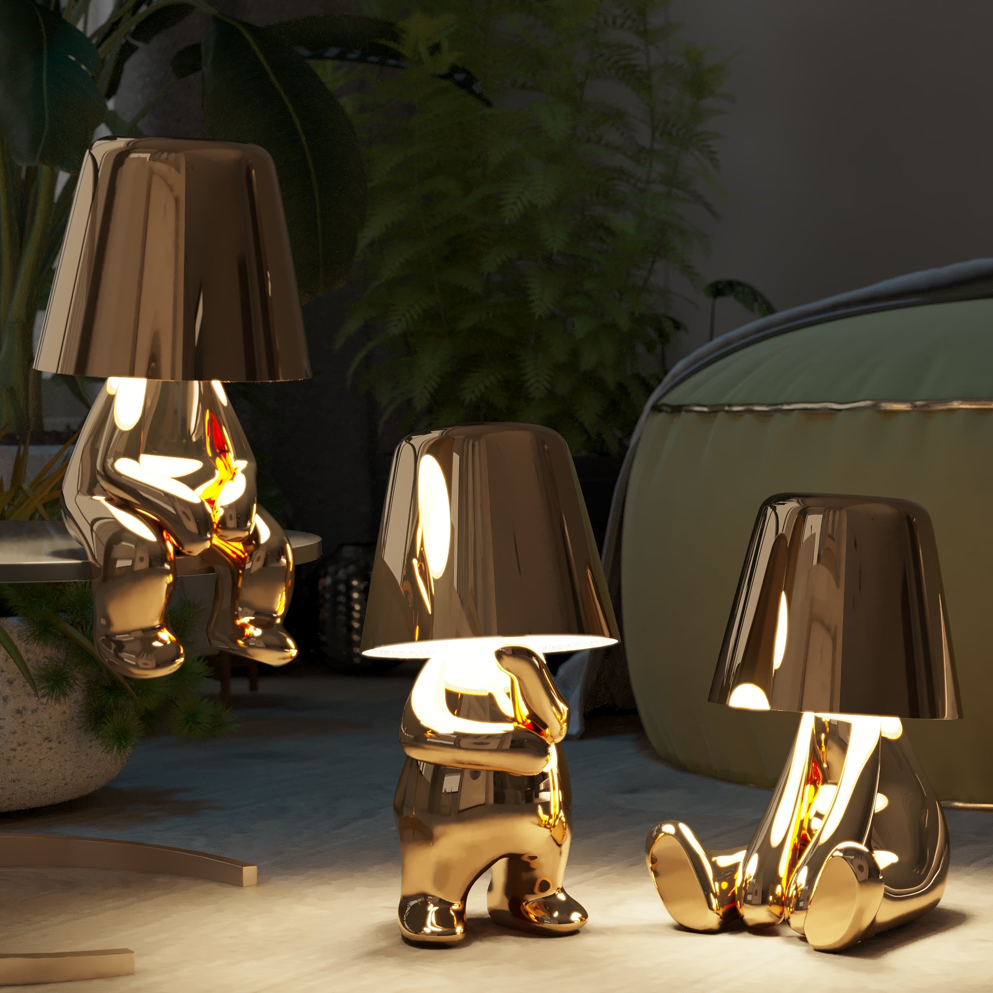 5 Brothers Gold - Cordless Lamp Collection