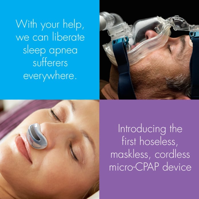 Airing: The First Hoseless. Maskless. Micro-CPAP