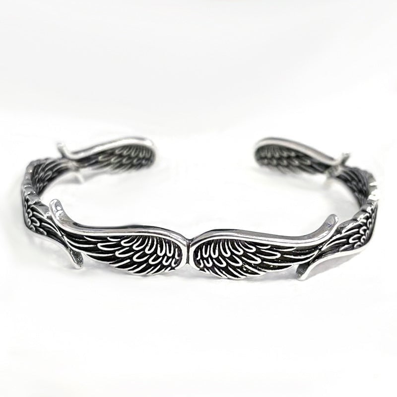 Angel Wings Vintage Style Sterling Silver Bracelet