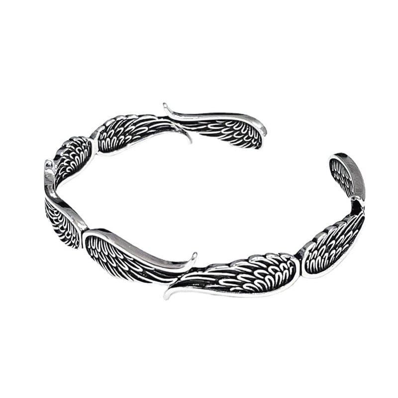 Angel Wings Vintage Style Sterling Silver Bracelet