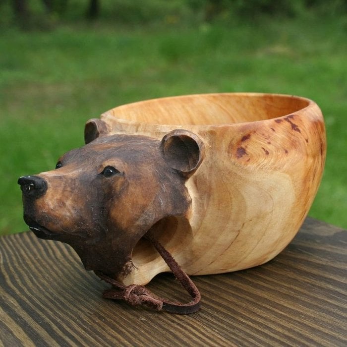 Animal Handmade Wooden Cup