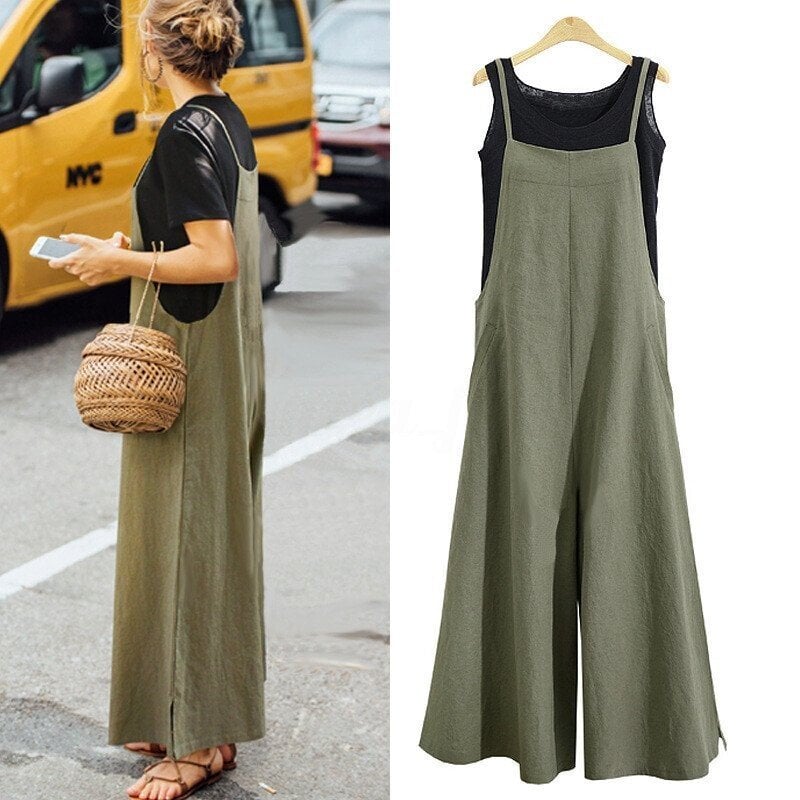 Anti-seasonal promotion - 49% OFF - Women's Sleeveless Oversized Casual Jumpsuit