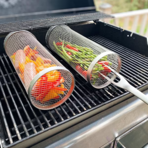 BBQ outdoor grill net / Barbecue Stainless Steel Wire Mesh Cylinder