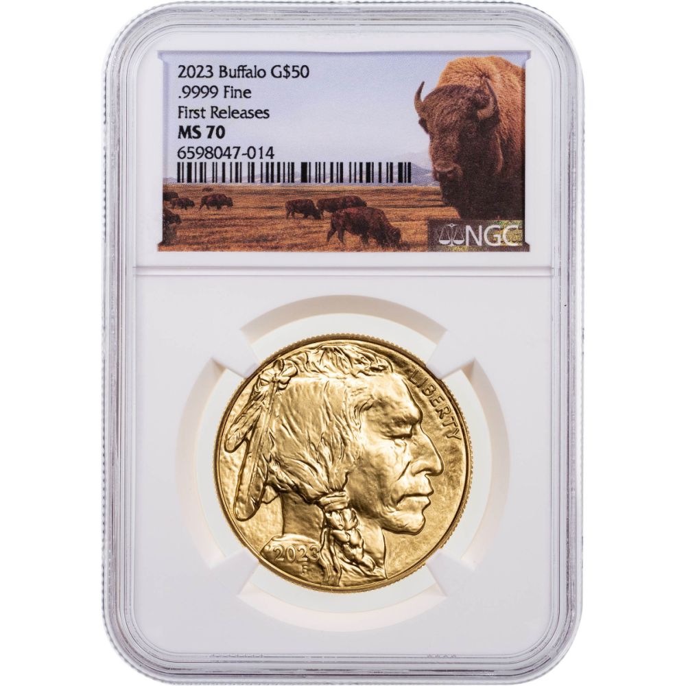 BRAND NEW! 2023 1oz American Buffalo NGC MS70 First Releases