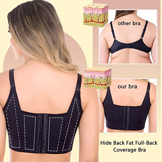 BUY 1 GET 1 FREE - Hide Back Fat Full Back Coverage-Deep Cup Bra