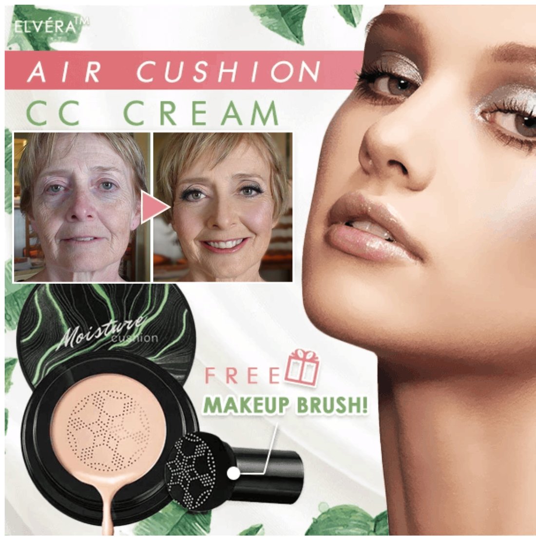 Buy 1 Get 1 Free - New Mushroom Head Air Cushion CC Cream