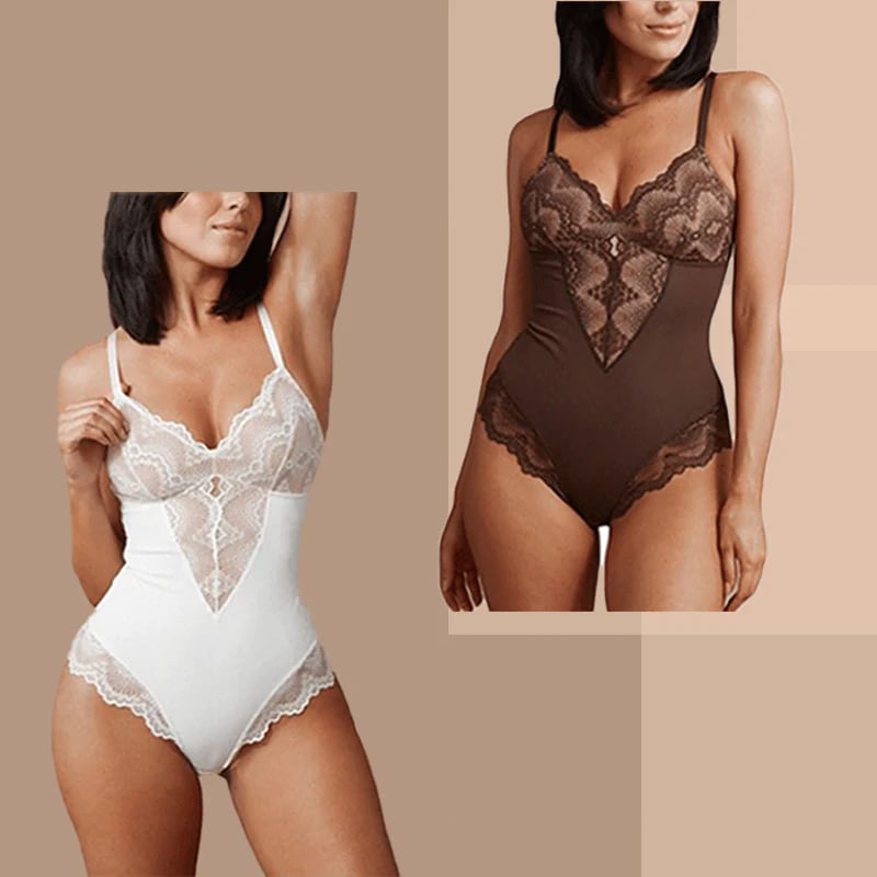 BUY 1 GET 1 FREE - Sexy Lace Tummy Control Bodysuit