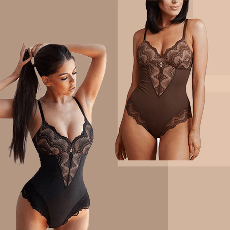 BUY 1 GET 1 FREE - Sexy Lace Tummy Control Bodysuit