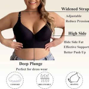 BUY 1 GET 2 - Fashion Deep Cup Bra - Bra with shapewear incorporated (Size runs the same as regular bras)