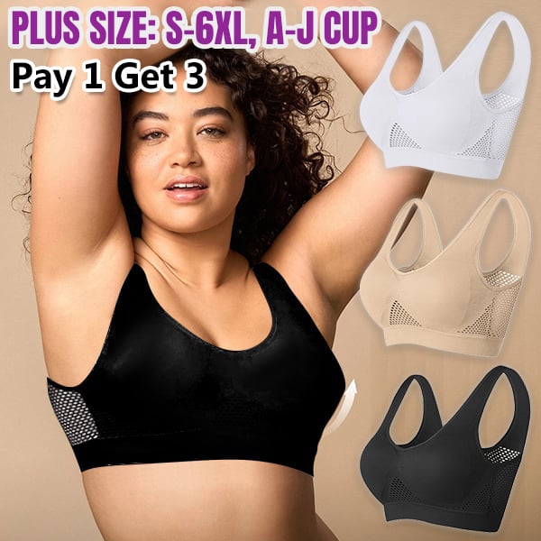 BUY 1 GET 2 FREE TODAY - Breathable Cool Liftup Air Bra