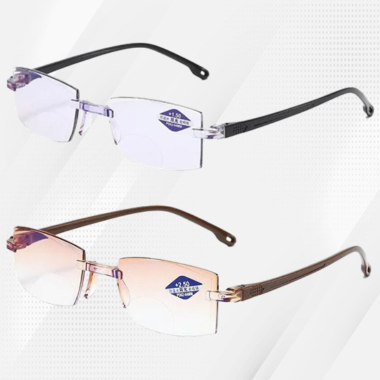 BUY 2 GET EXTRA 20% OFF - Sapphire high hardness anti blue light intelligent dual focus reading glasses