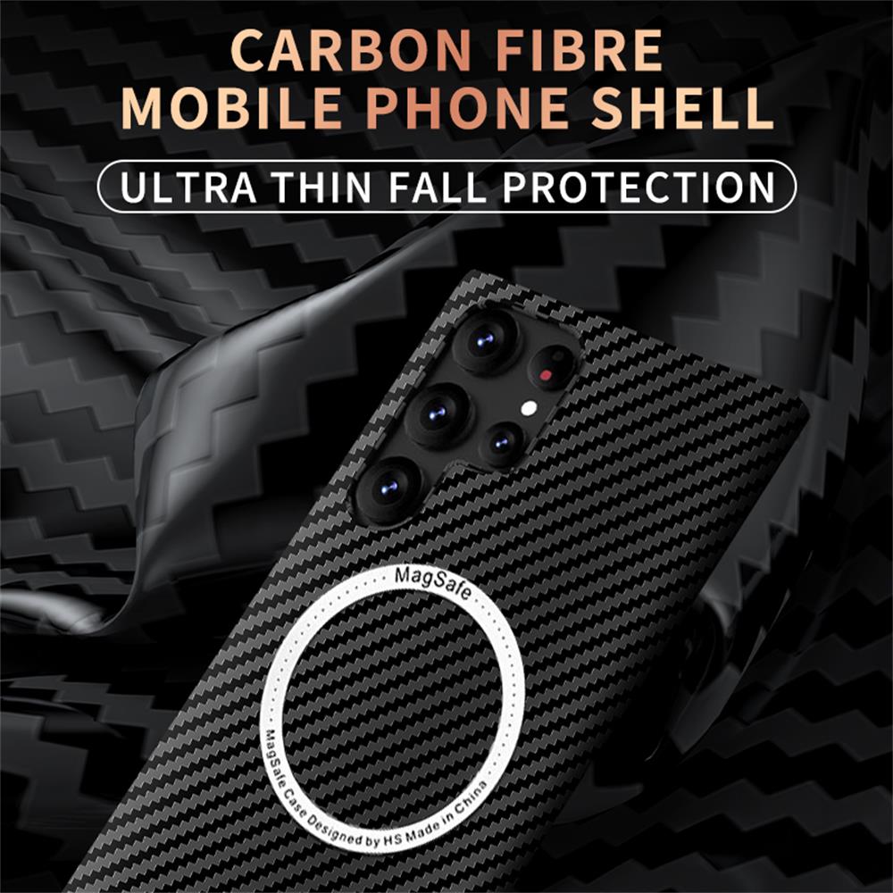 CARBON FIBER MAGNETIC CASE FOR SAMSUNG S23 S22 S21 ULTRA PLUS 5G