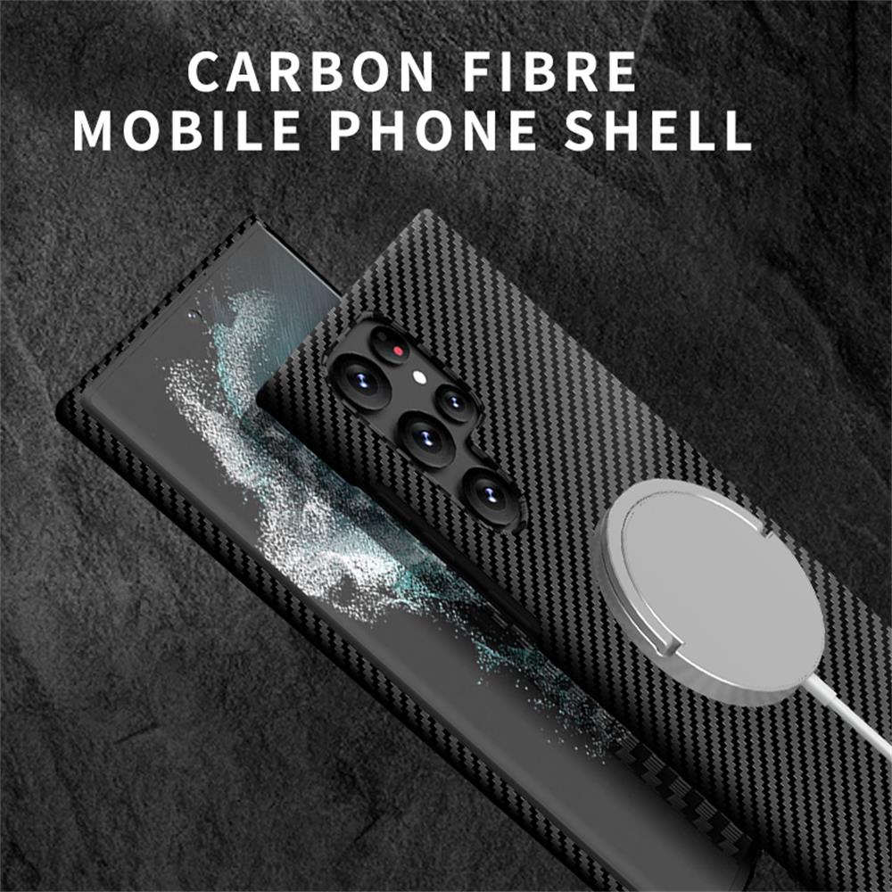 CARBON FIBER MAGNETIC CASE FOR SAMSUNG S23 S22 S21 ULTRA PLUS 5G