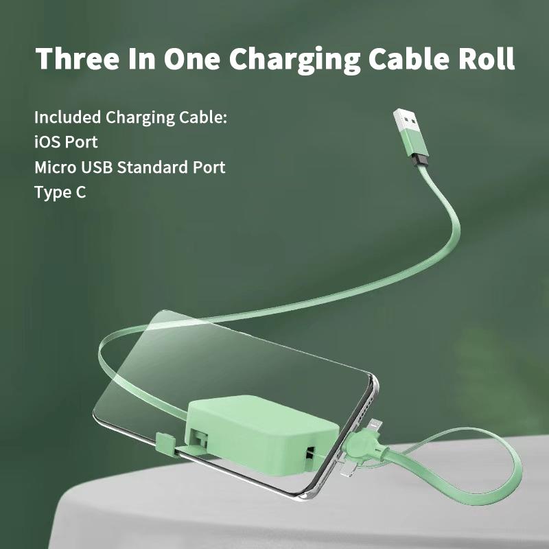 Clearance Sale 48% OFF - Three In One Charging Cable Roll