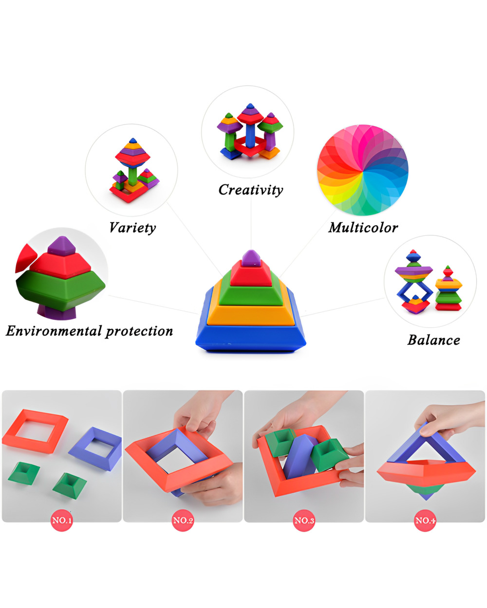 Creative Building Stacking Blocks Puzzles