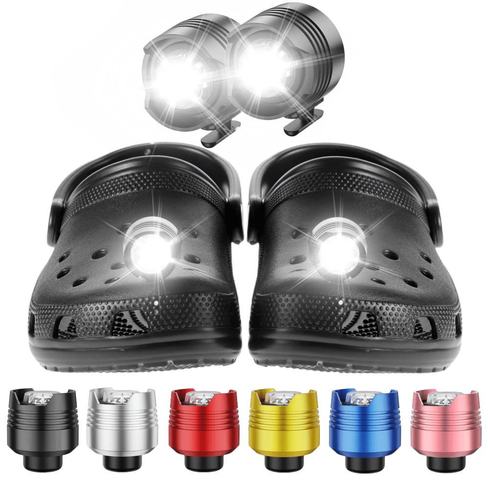 Croc lights - Aluminum Alloy Material(2 pack) - Rechargeable/Battery