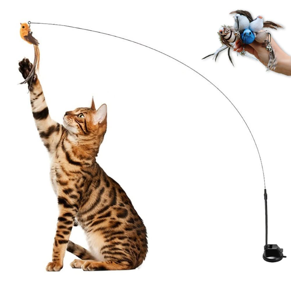 Discreet Pets Bird Simulation Cat Toy Set