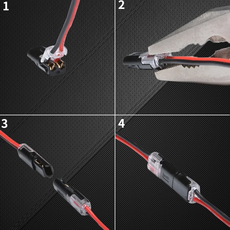 Double-wire Plug-in Connector With Locking Buckle(The more you buy, the more discounts you get)