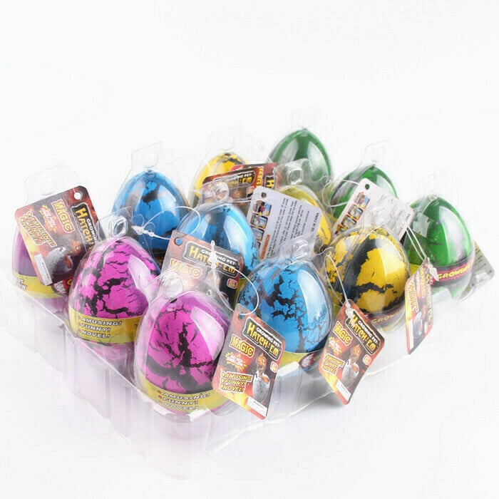 Easter Early Special 49% OFF Sale - Interesting watercolor cracked dinosaur hatching egg.