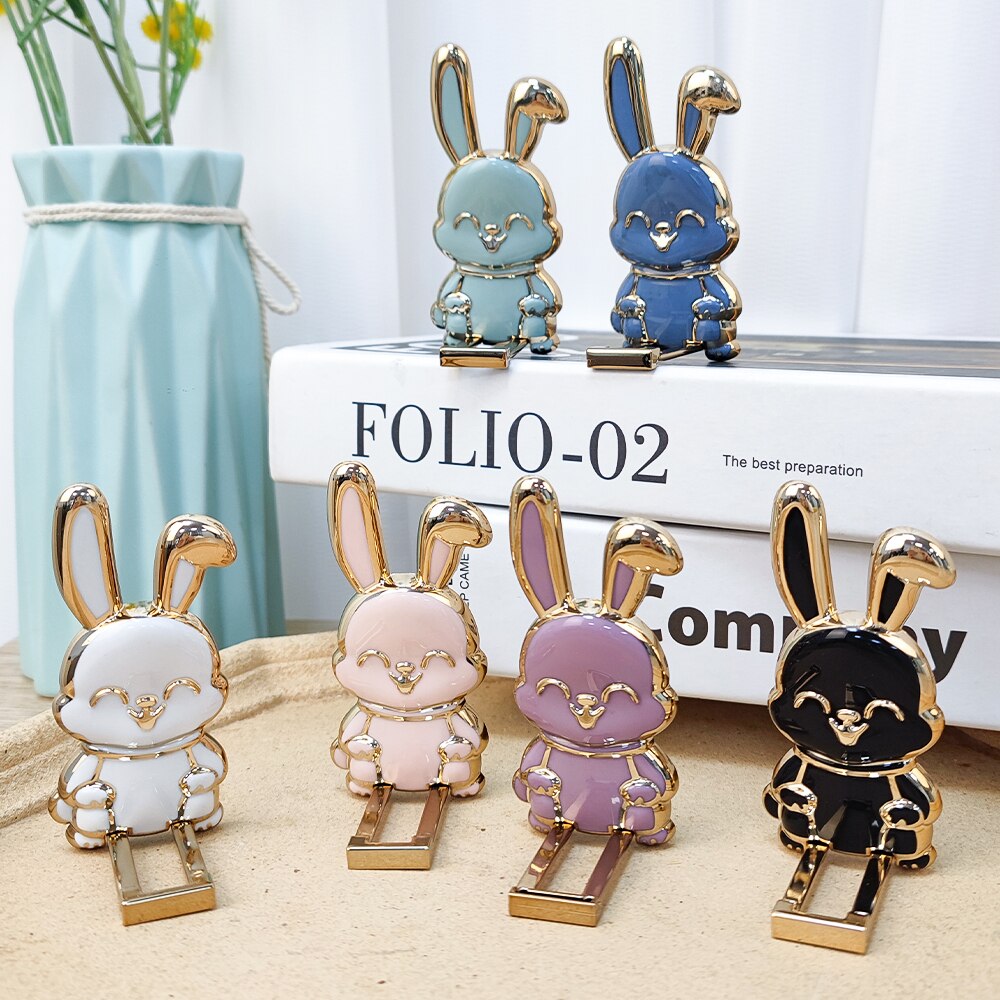 (Easter Hot Sale- 50% OFF) Foldable Bunny Phone Bracket- Buy 2 Get 2 Free Toda