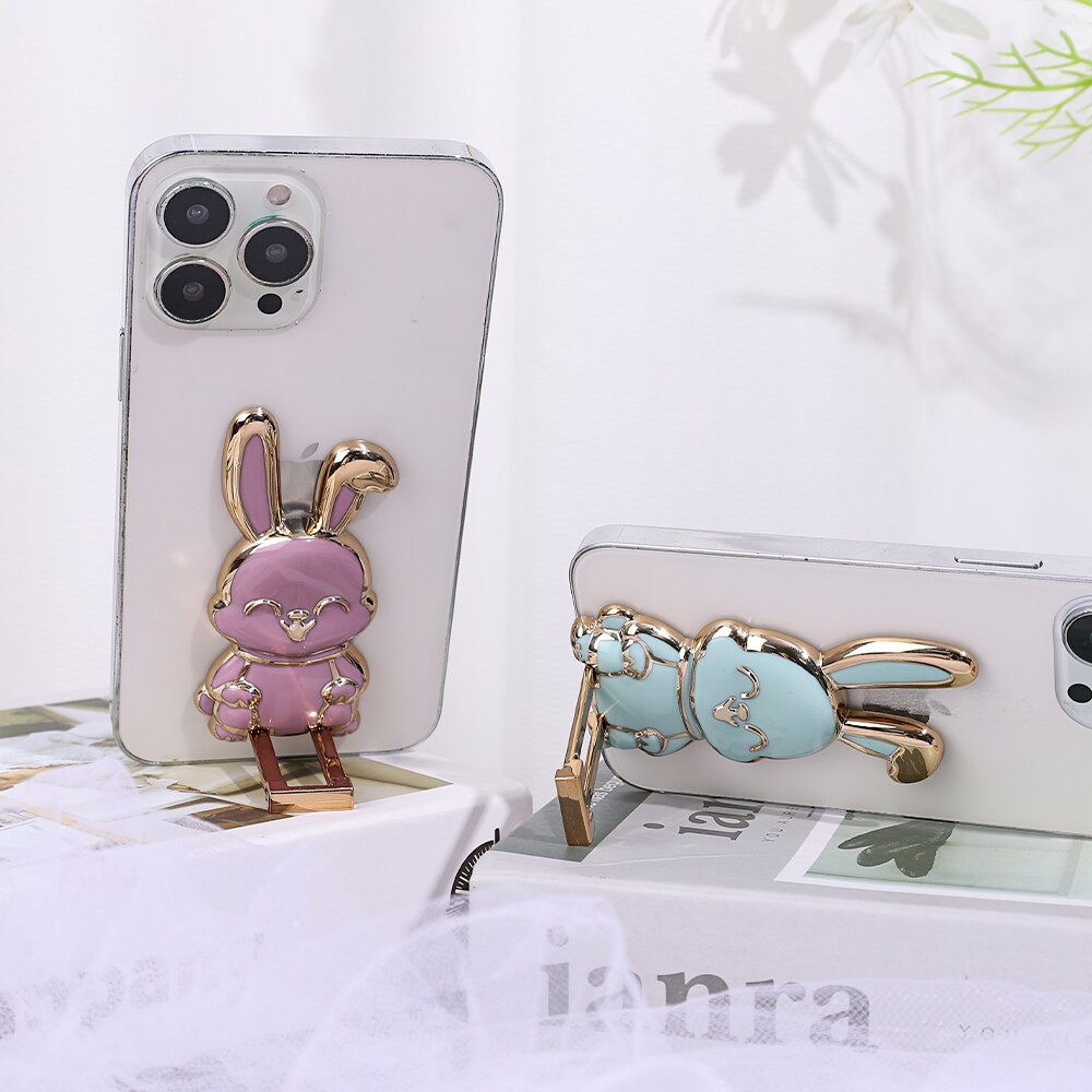 (Easter Hot Sale- 50% OFF) Foldable Bunny Phone Bracket- Buy 2 Get 2 Free Toda