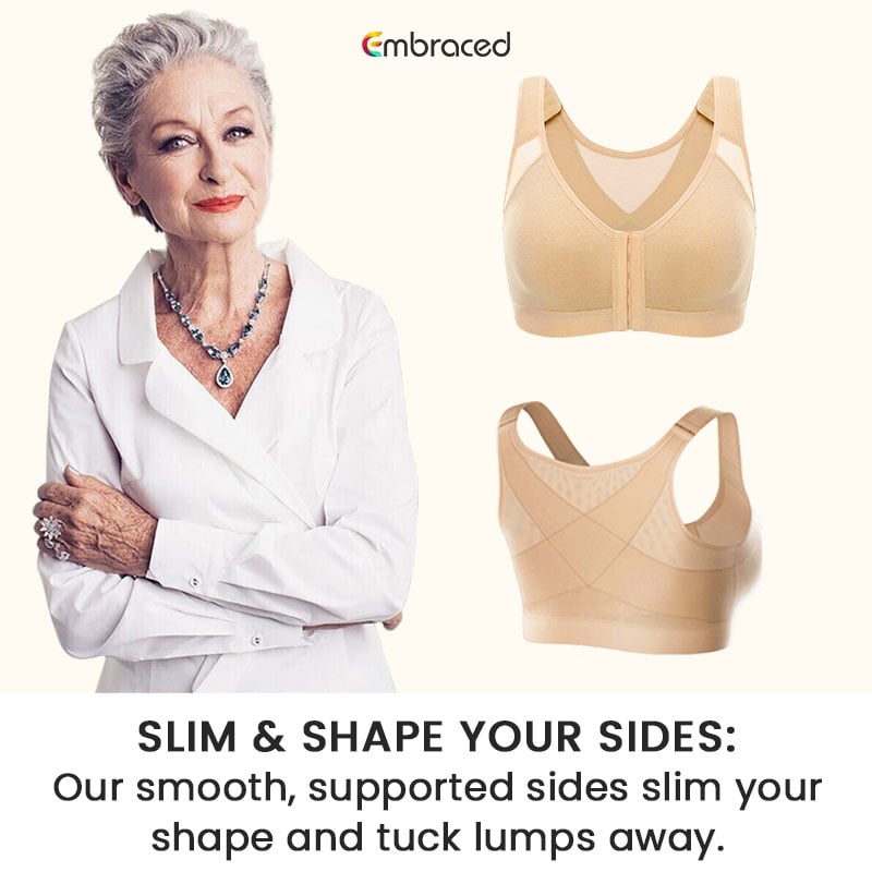 mila secret Embraced Last day 70% OFF Adjustable Front Closure Support Multifunctional Bra