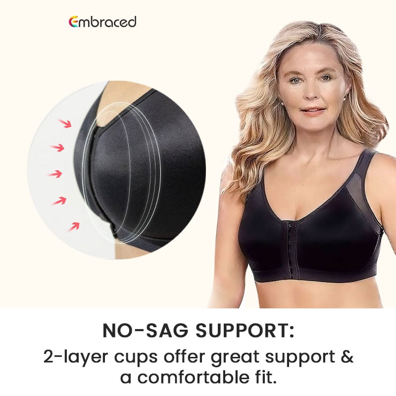 Embraced Last day 70% OFF Adjustable Front Closure Support Multifunctional Bra