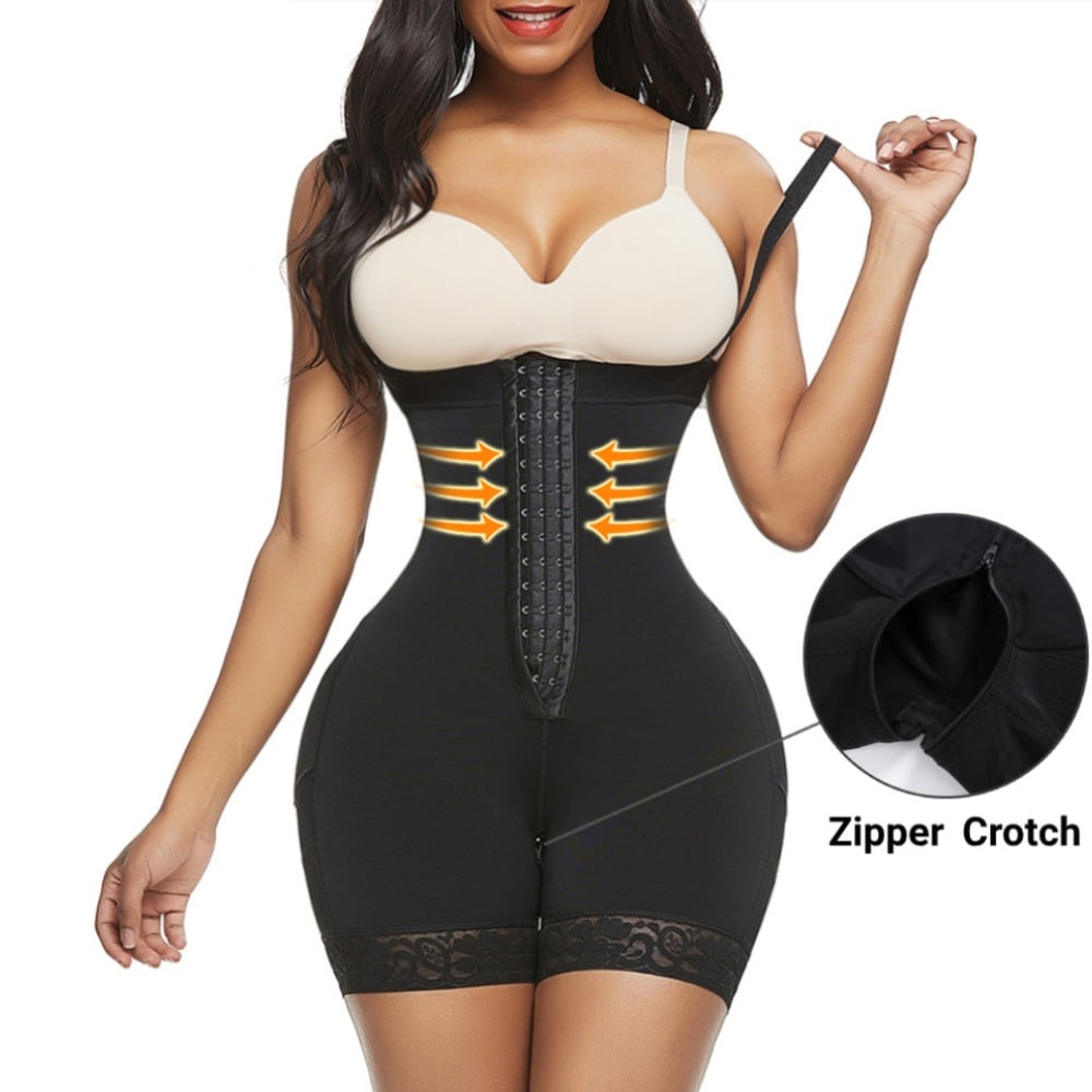 Firm Tummy Compression Bodysuit Shaper with Butt Lifter