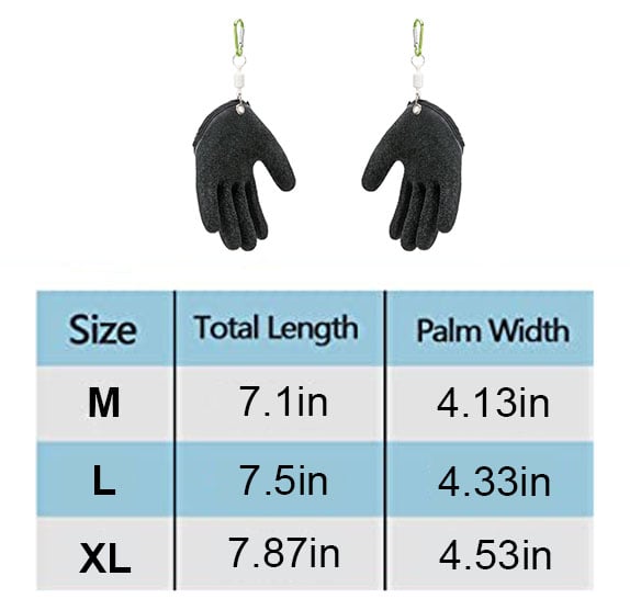 Fishing Catching Gloves Non-slip Fisherman Protect Hand