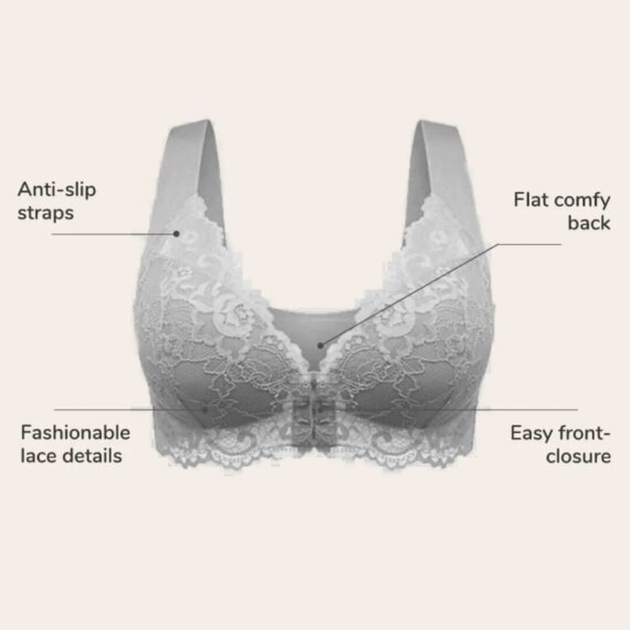 Front Closure 5D Shaping Push Up Bra - Seamless, Beauty Back, Comfy