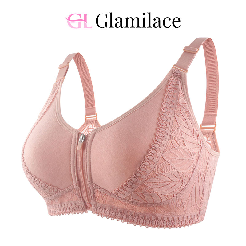 GlamiLace - GlamiLace Last day 80% OFF - Wireless Zip Front Full Coverage Bra