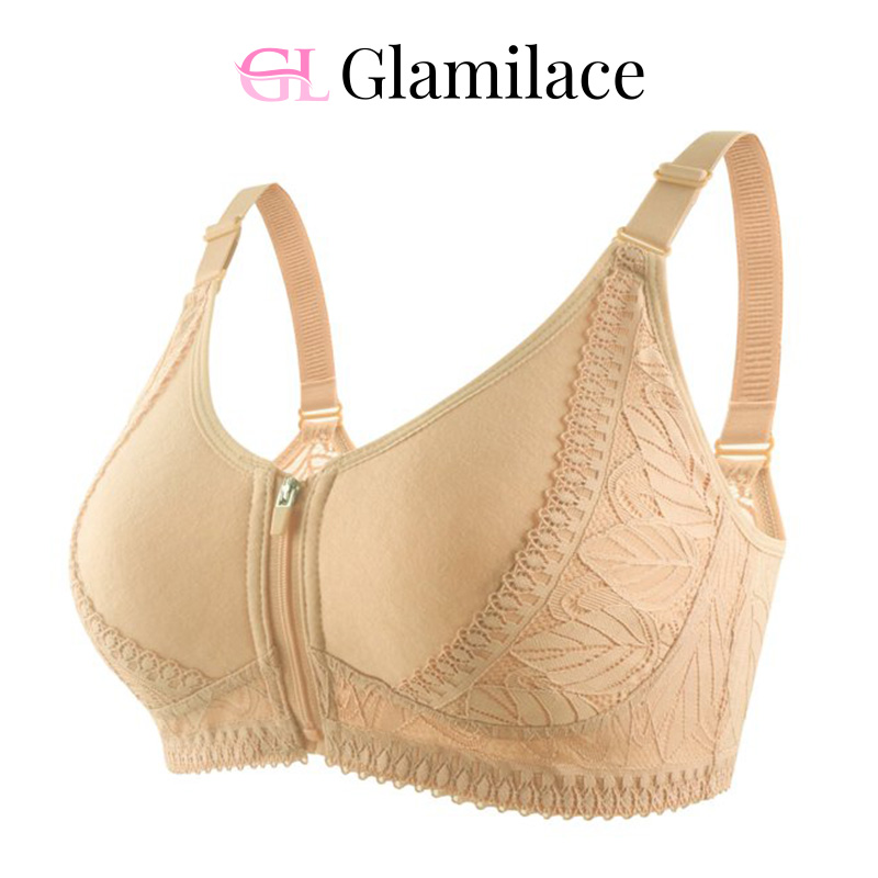 GlamiLace - GlamiLace Last day 80% OFF - Wireless Zip Front Full Coverage Bra