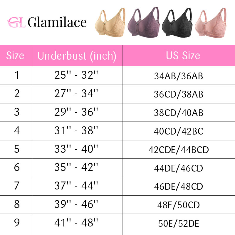 GlamiLace - GlamiLace Last day 80% OFF - Wireless Zip Front Full Coverage Bra