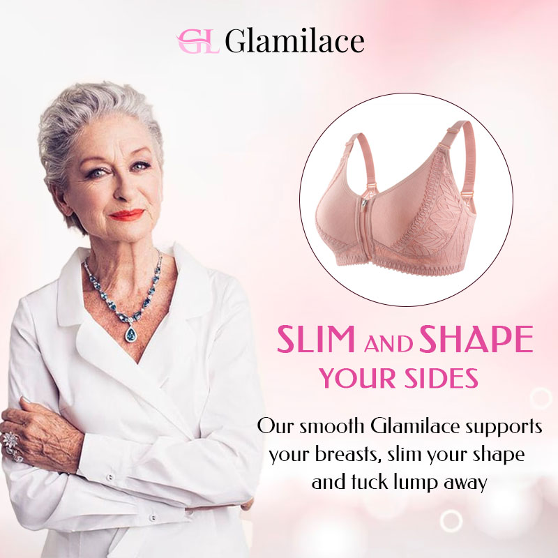 GlamiLace - GlamiLace Last day 80% OFF - Wireless Zip Front Full Coverage Bra