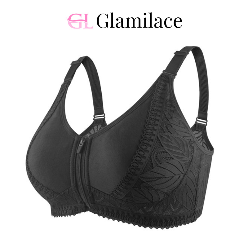 GlamiLace - GlamiLace Last day 80% OFF - Wireless Zip Front Full Coverage Bra